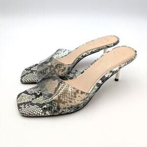 Jessica Simpson Celisha Sandals Women's Neutral Sienna Snake Size US8.5M EU39.5